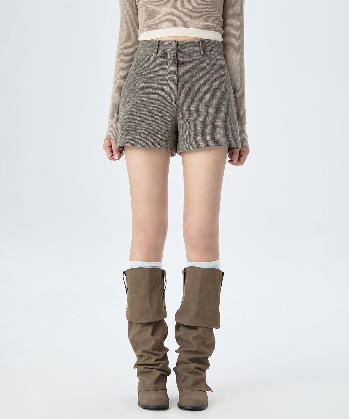 미쏘(MIXXO) [울] 숏 반바지_MIWTHGT24B