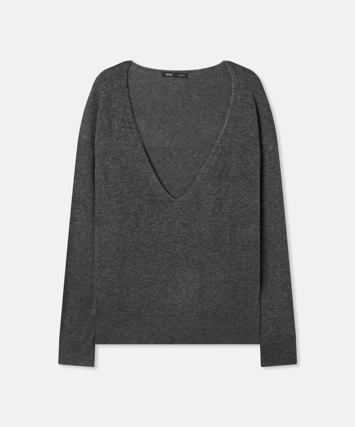 미쏘(MIXXO) 딥브이넥 루즈핏 니트_MIWKAG906T