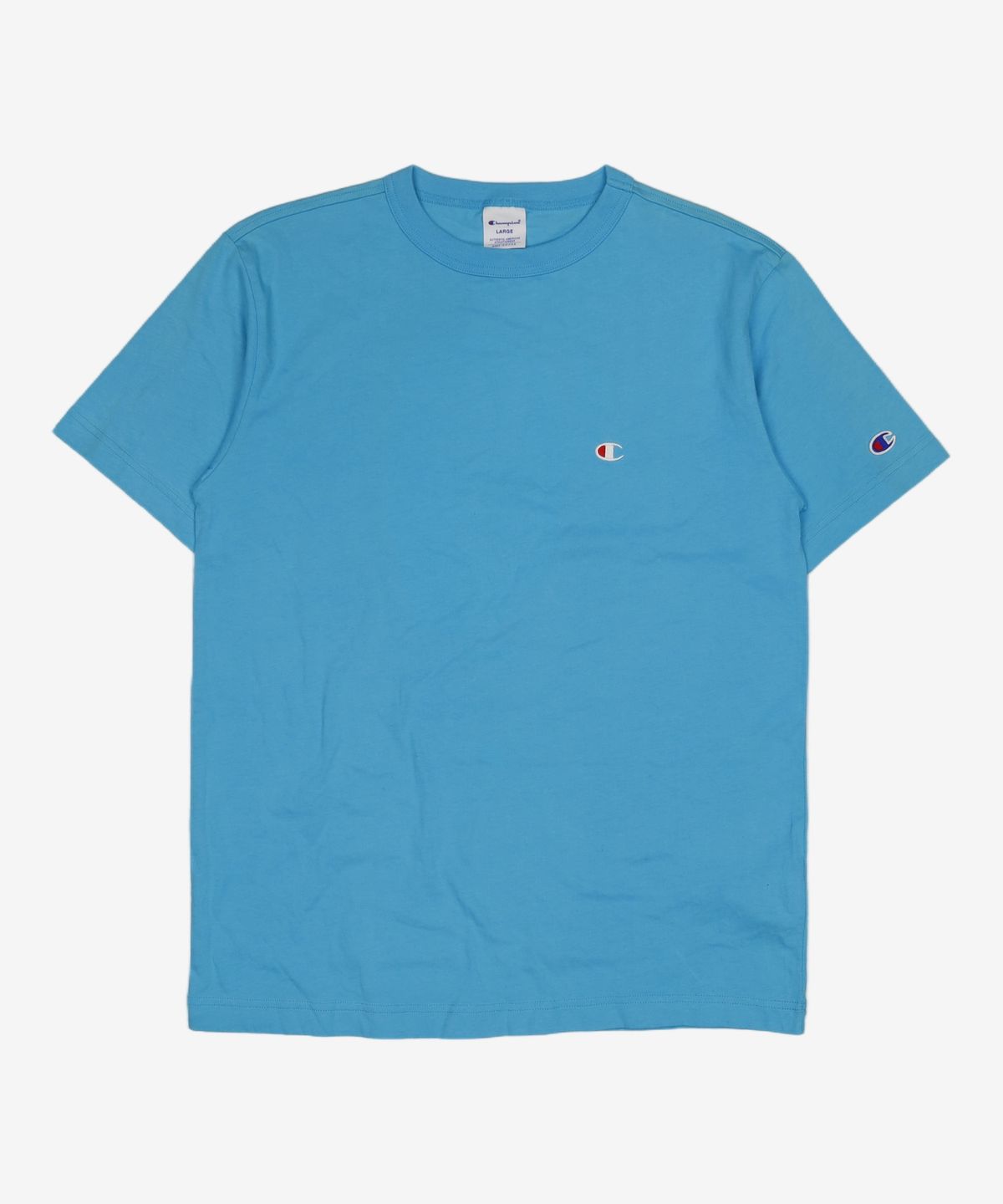 챔피온(CHAMPION) [ASIA] 쇼트슬리브 티셔츠 (LIGHT TURQUOISE BLUE) CKTS1E326T1 L