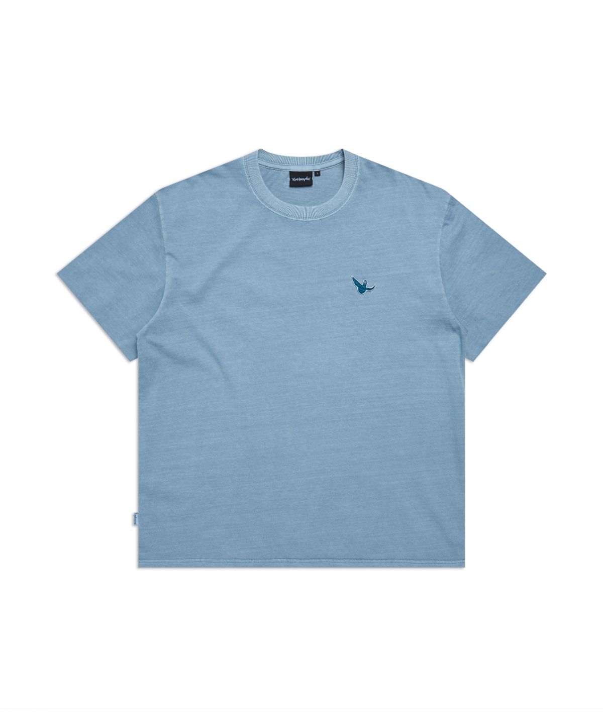 마크곤잘레스(MARK GONZALES) 엔젤 워시드 티셔츠 - GREYISH BLUE