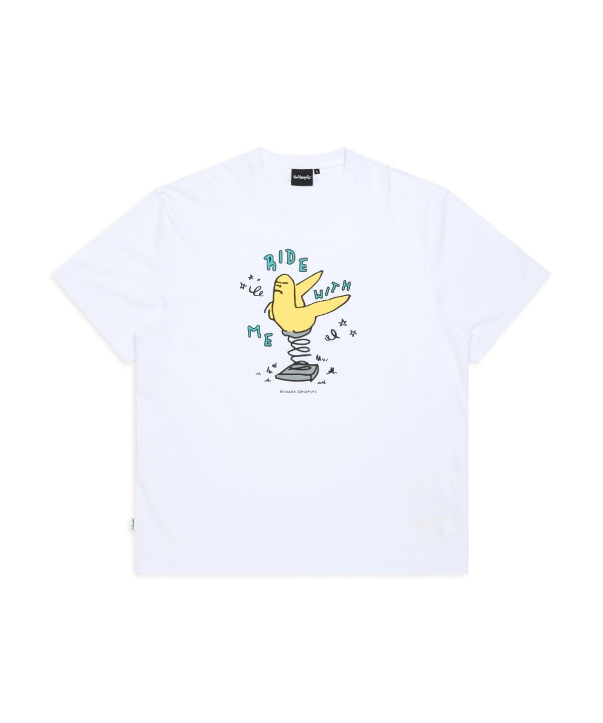 마크곤잘레스(MARK GONZALES) 스프링 엔젤 그래픽 티셔츠 - WHITE