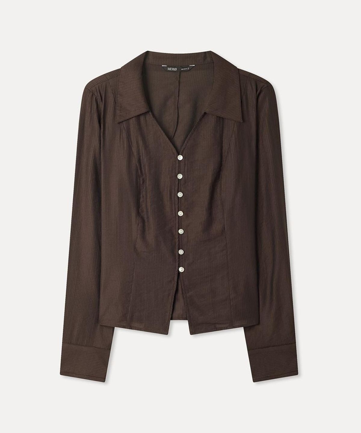 미쏘(MIXXO) 브이넥 카라 블라우스_MIWBLG922G