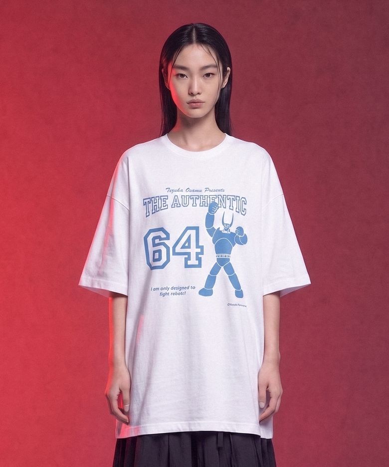 러기드하우스X아톰 ASTRO BOY PLUTO 64 ATHLETIC TEE 화이트