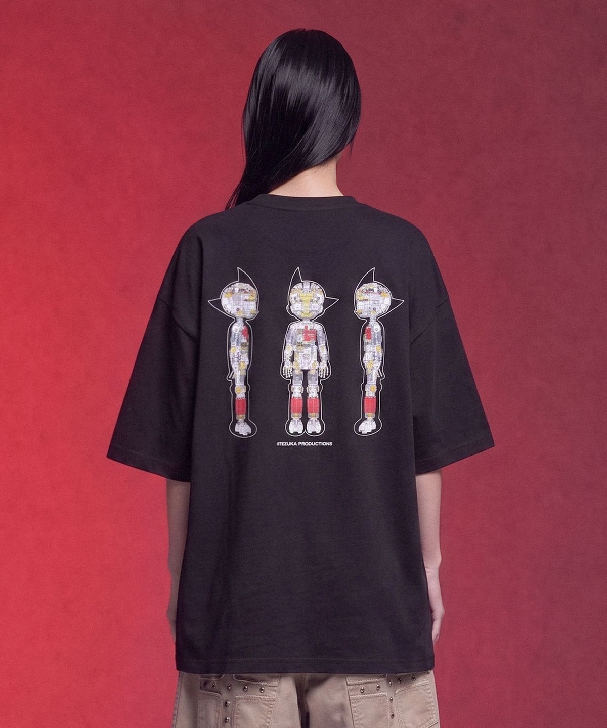 러기드하우스(RUGGED HOUSE) 러기드하우스X아톰 ASTRO BOY THREE-VIEW TEE 블랙