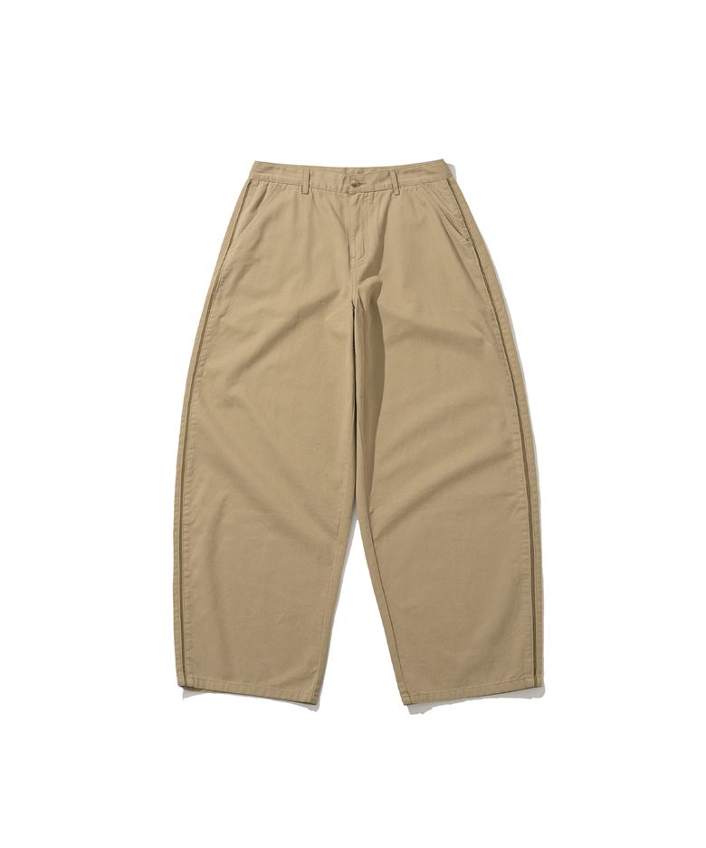 [Kracker House] Side Line Chino Pants - Beige