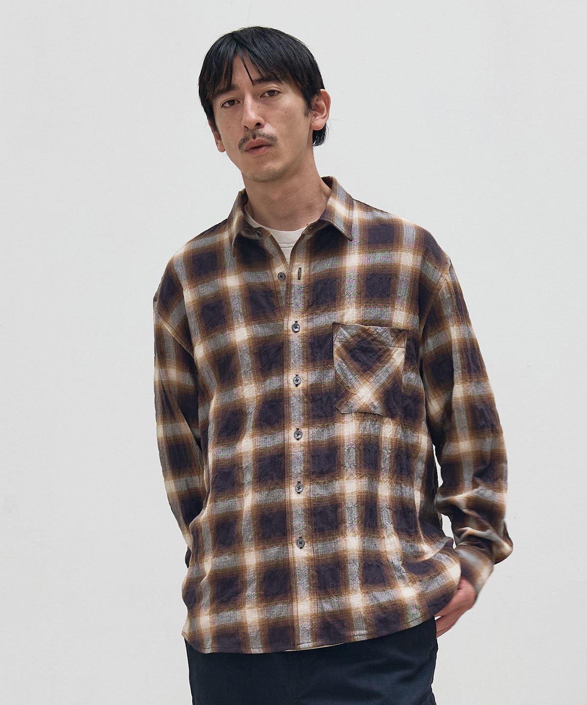 헤비웨더(HEAVY WEATHER) 옴브레 체크셔츠 [JAPANESE FABRIC] 3color