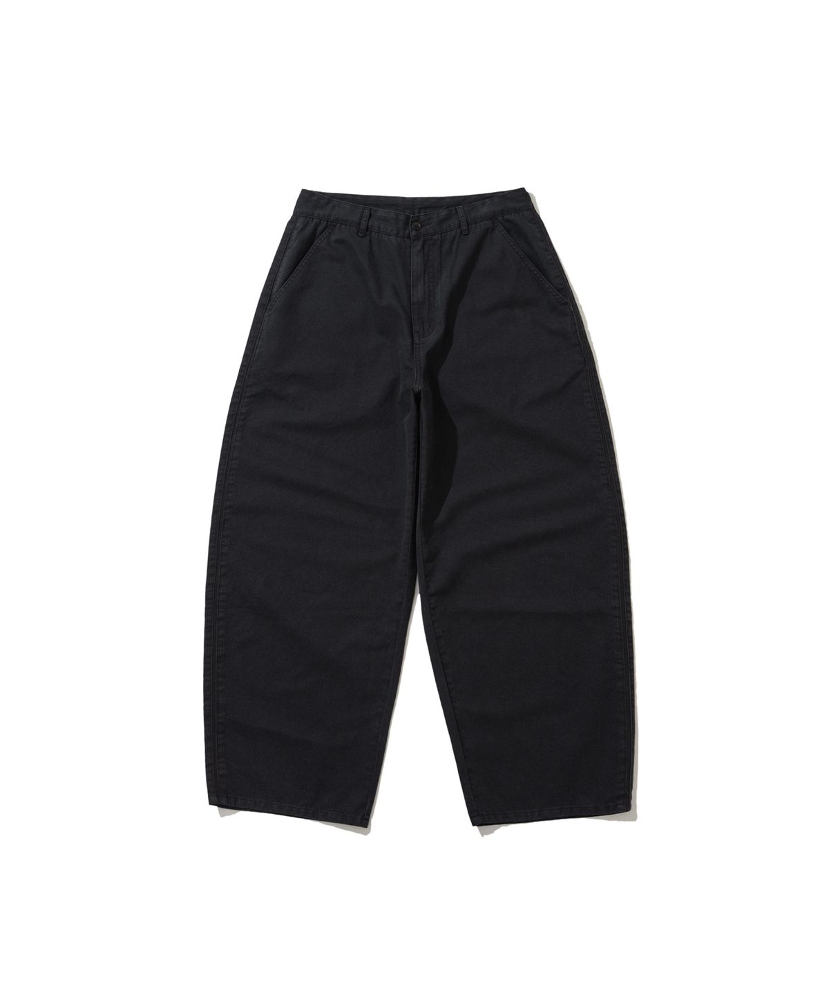 앵글런(ANGLAN) [Kracker House] Side Line Chino Pants - Black