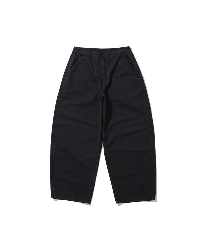 [Kracker House] Side Line Chino Pants - Black