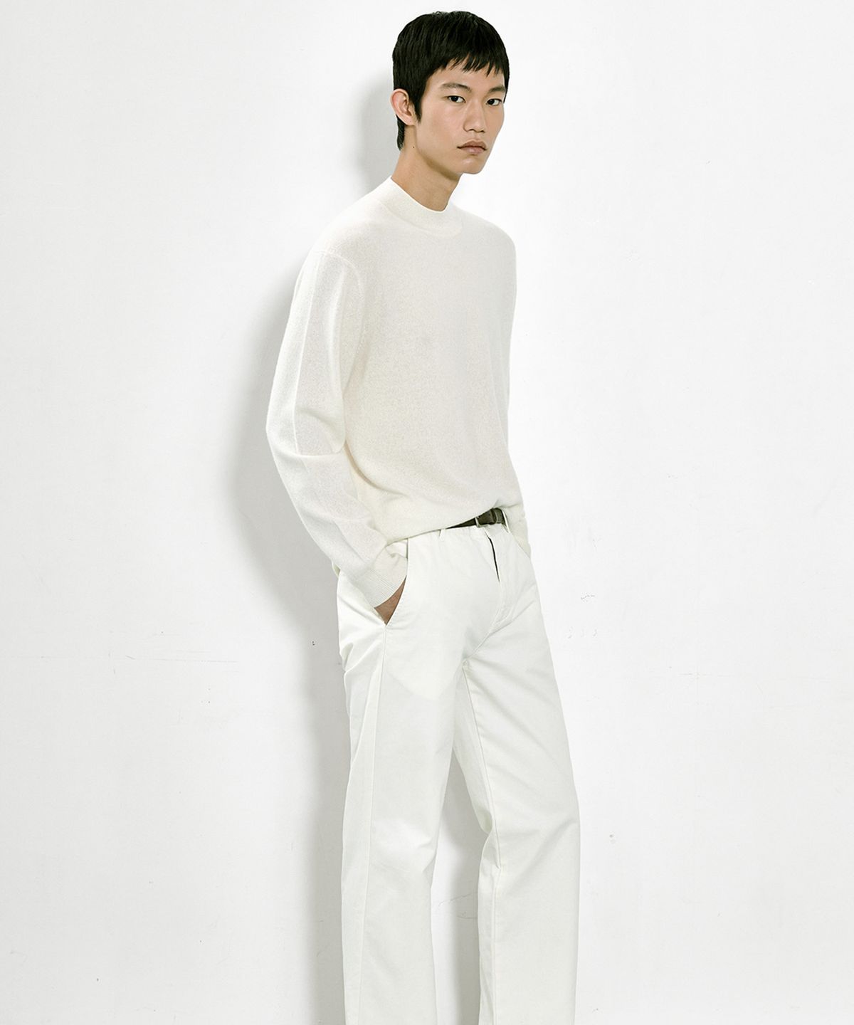 더니트컴퍼니(THEKNITCOMPANY) 파인 캐시미어 100 모크넥 10color