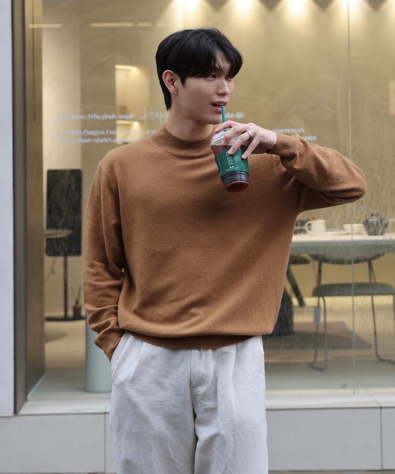 파인 캐시미어 100 모크넥 10color