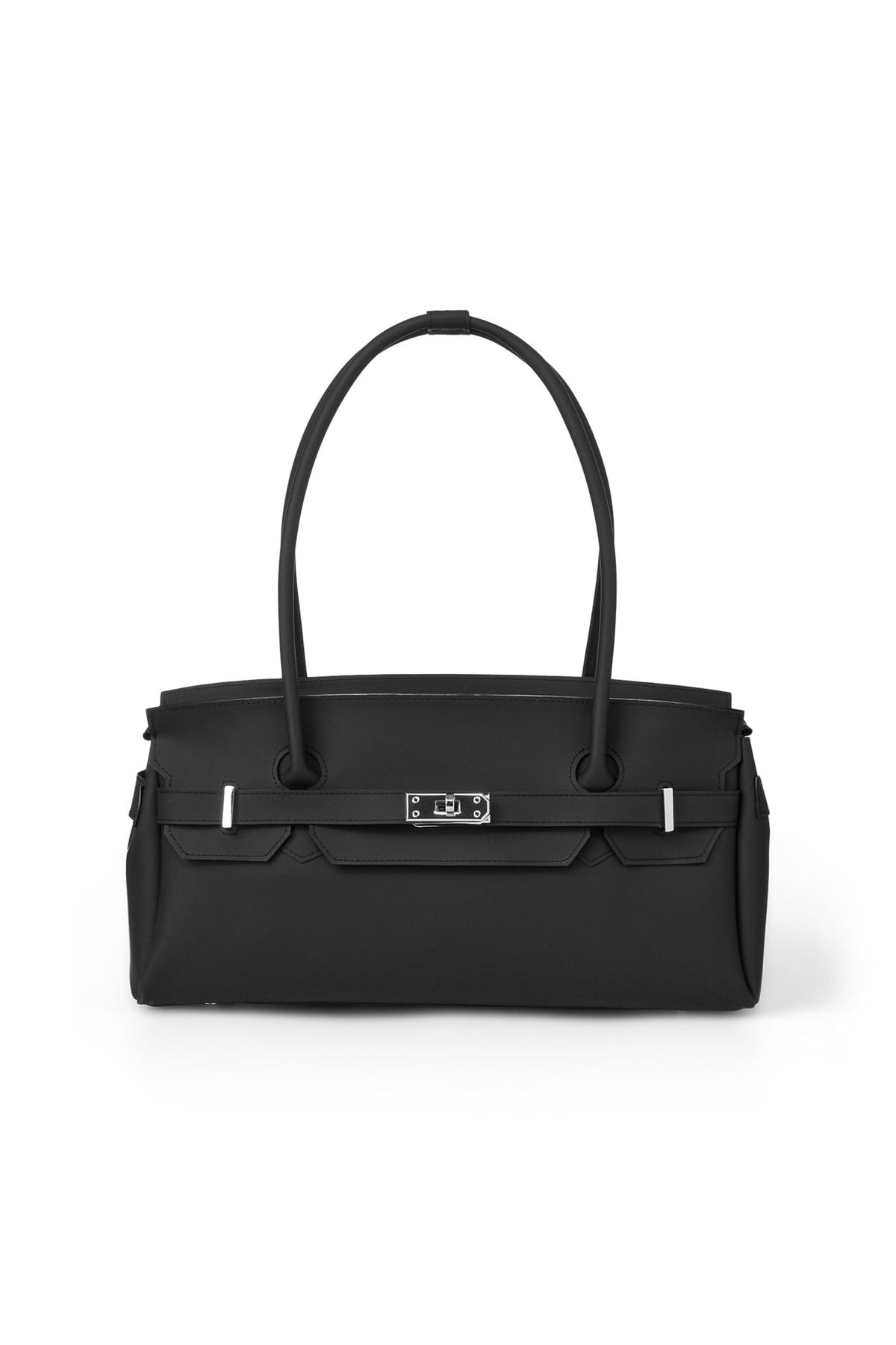 다이닛(DEINET) JELLY TWO-WAY BAG IN BLACK