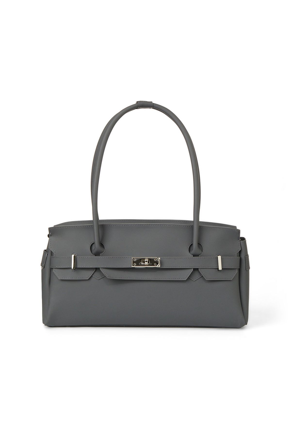 다이닛(DEINET) JELLY TWO-WAY BAG IN CHARCOAL