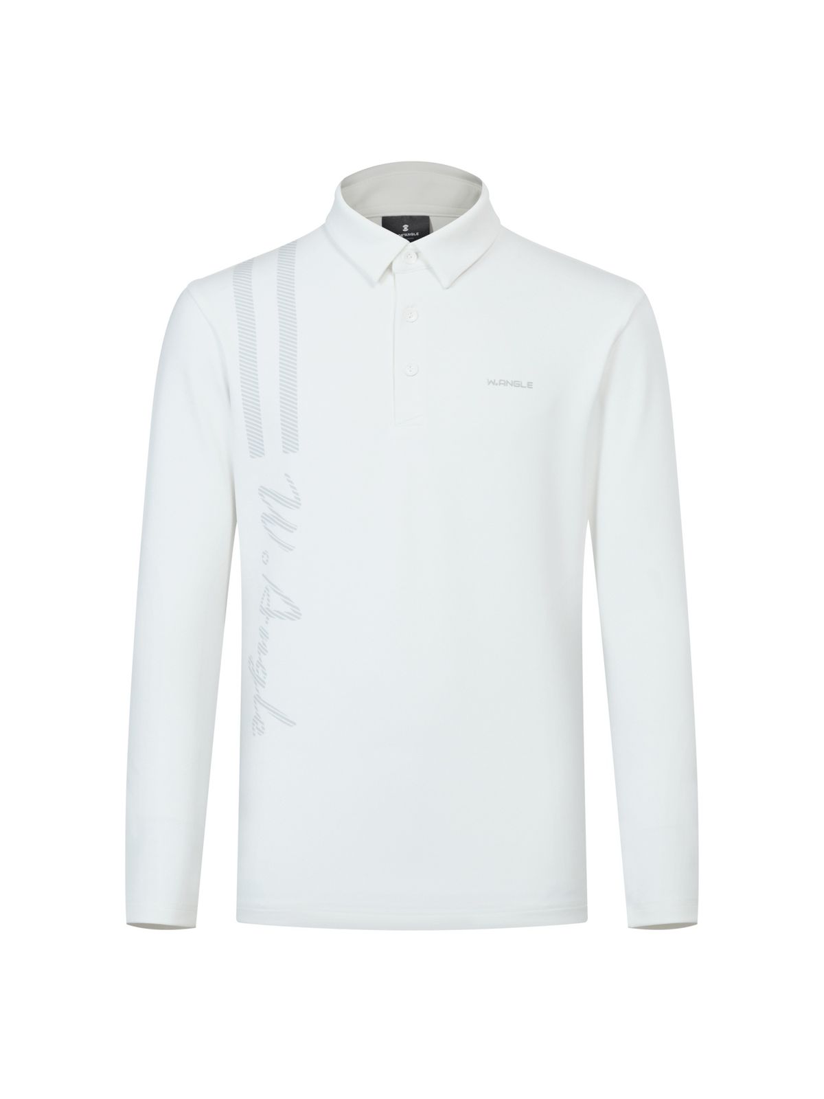 와이드앵글(WIDEANGLE) CO 조직 믹스 솔리드 카라 티셔츠 M_Off White