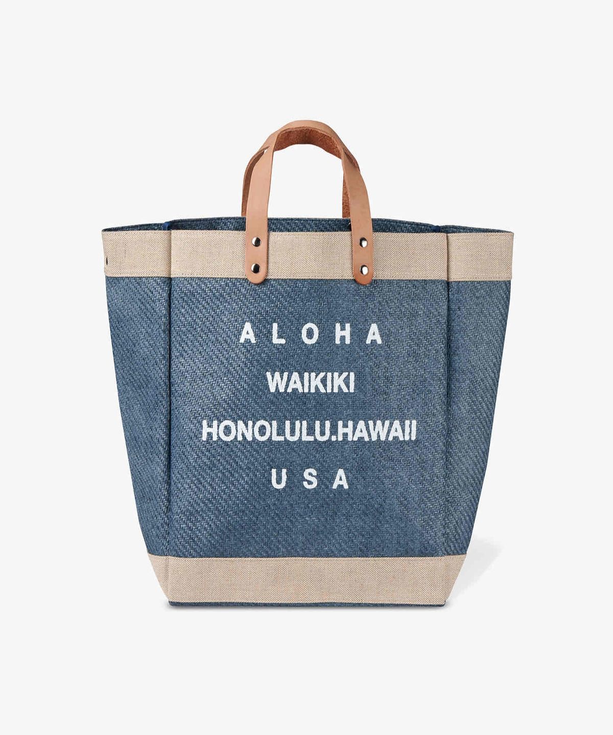 로코하와이(LOCO HAWAII) 알로하 더스티 블루 페이퍼얀 토트백