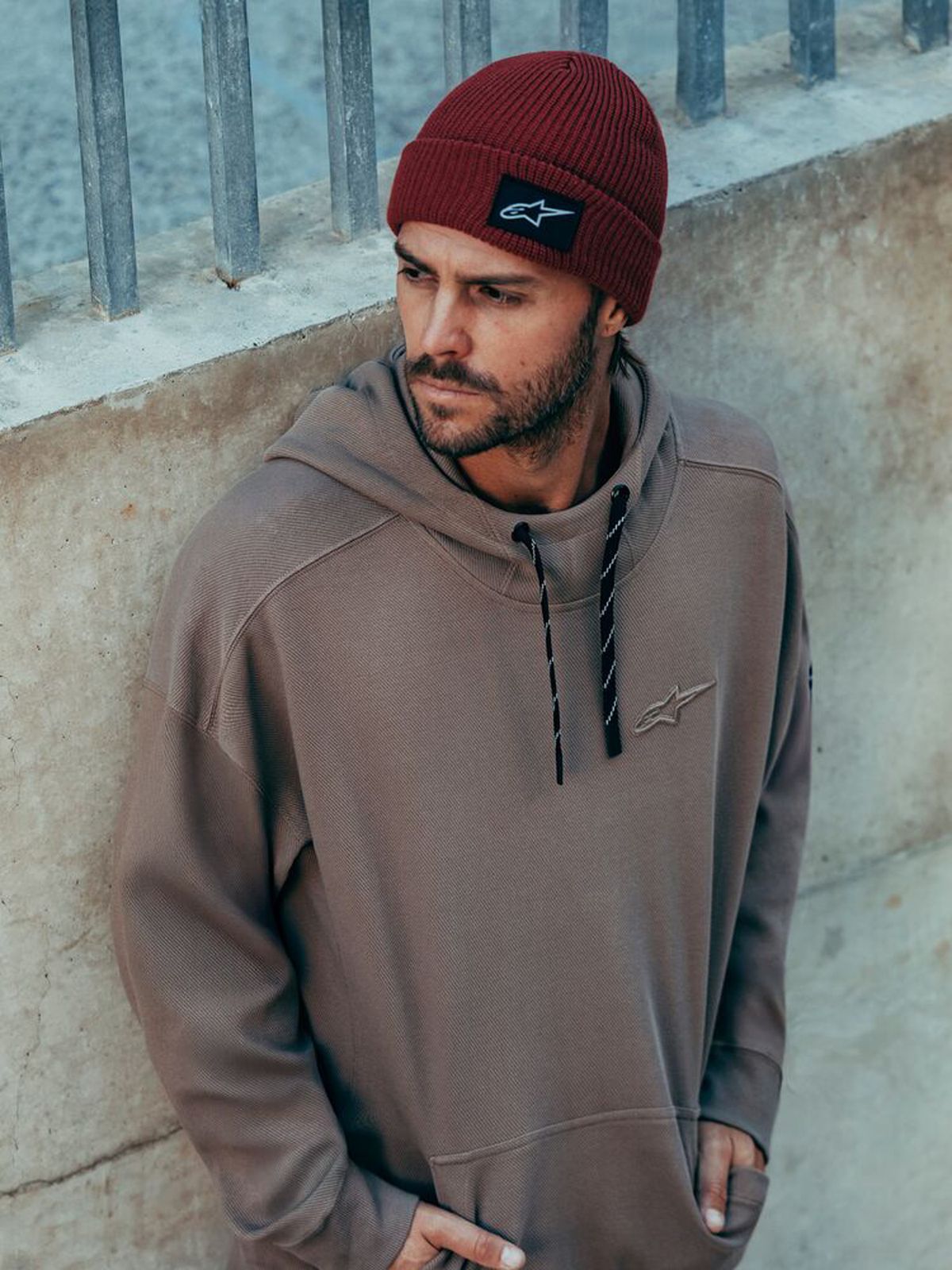 알파인스타즈(ALPINESTARS) CAMINO TEXTURED OVERSIZED HOODIE - TAUPE