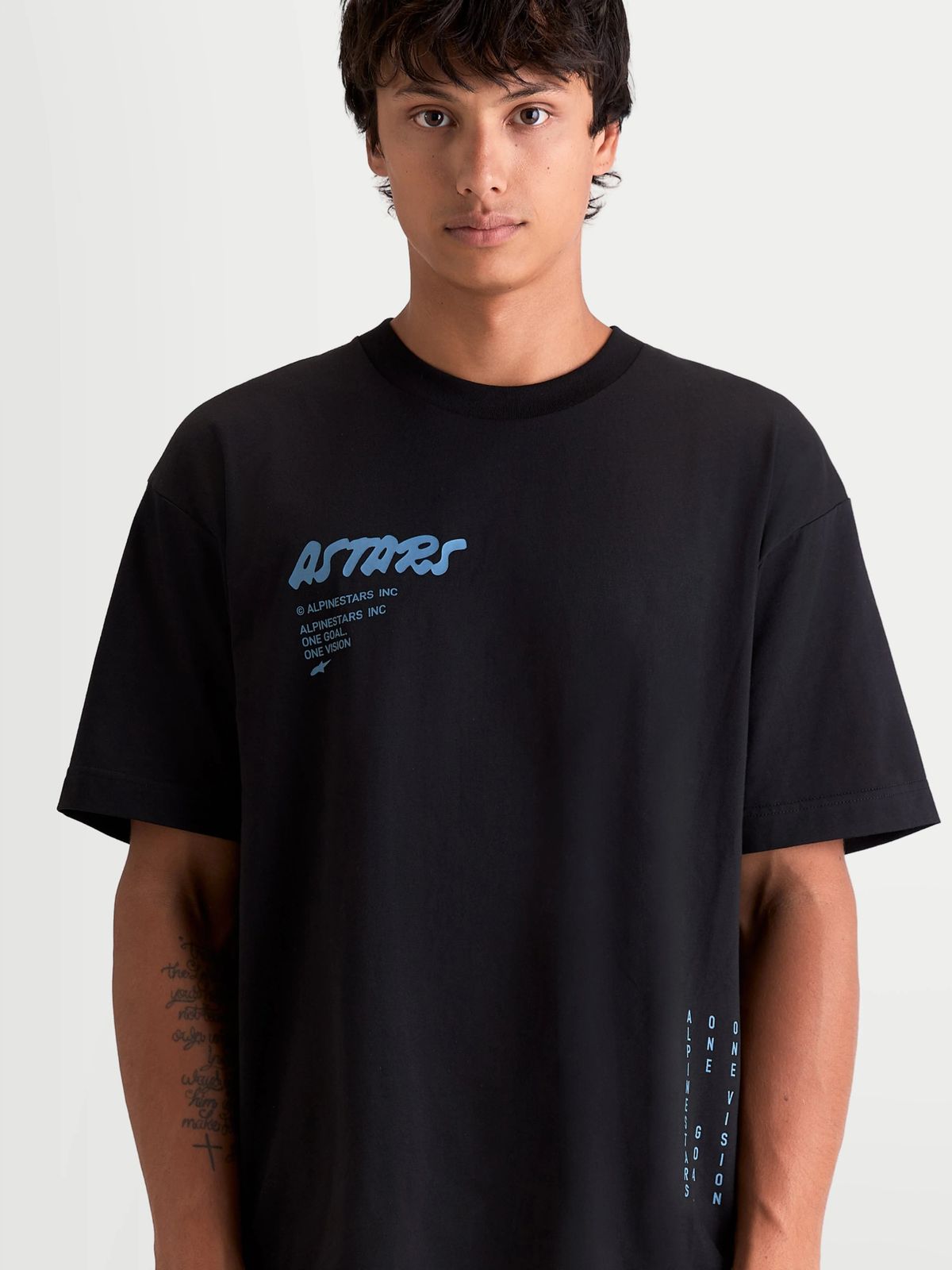 알파인스타즈(ALPINESTARS) CHALK OVERSIZED SS CSF TEE - BLACK