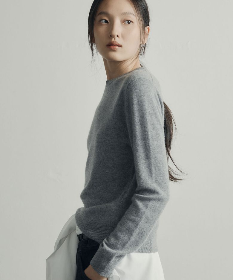 (우먼) 파인 캐시미어 100 크루넥 10color