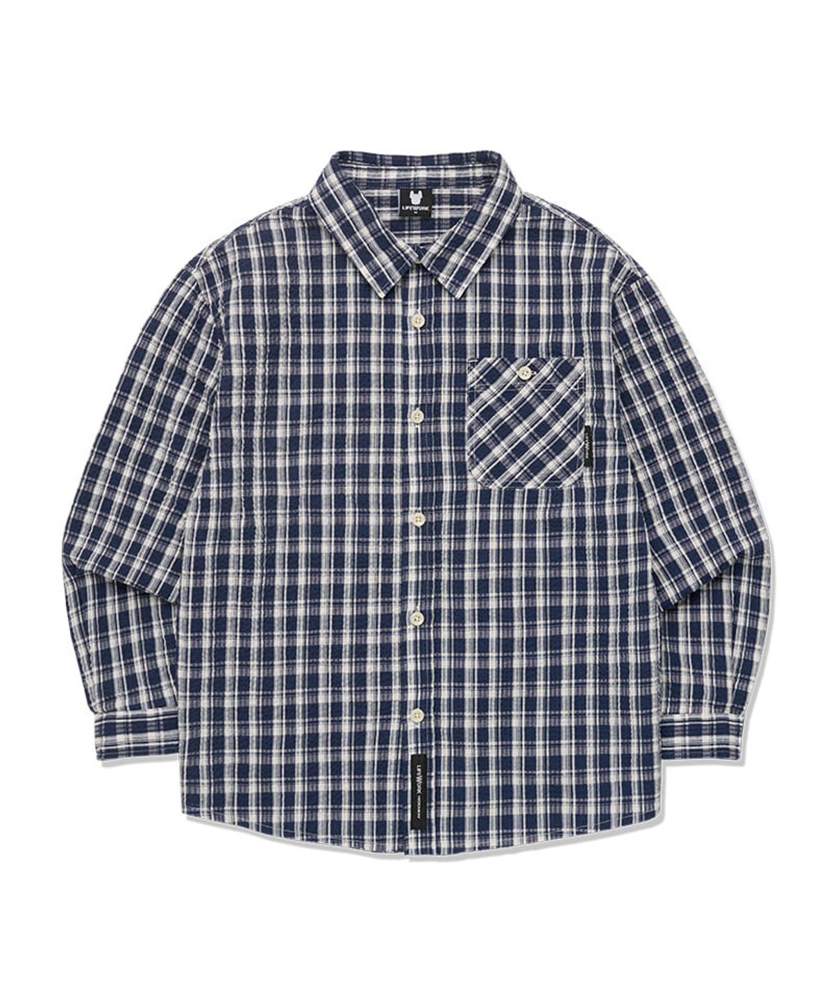 라이프워크 키즈(LIFEWORK KIDS) 키즈) 소프트 체크 시어서커 긴팔 셔츠