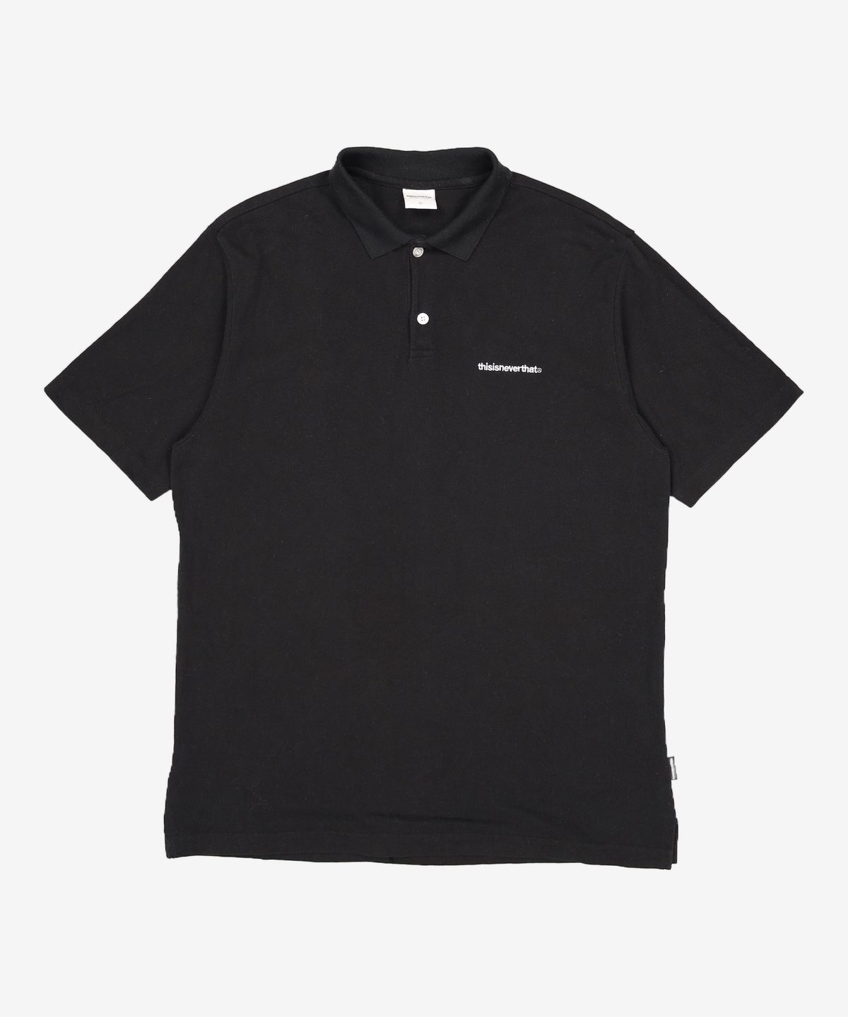 디스이즈네버댓(THISISNEVERTHAT) T-Logo S/SL Polo Black L