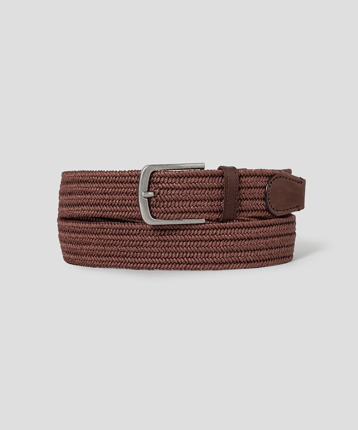 빈폴 액세서리(BEANPOLE ACCESSORY) 엘라스틱 캐주얼 버클 벨트 - 브라운
