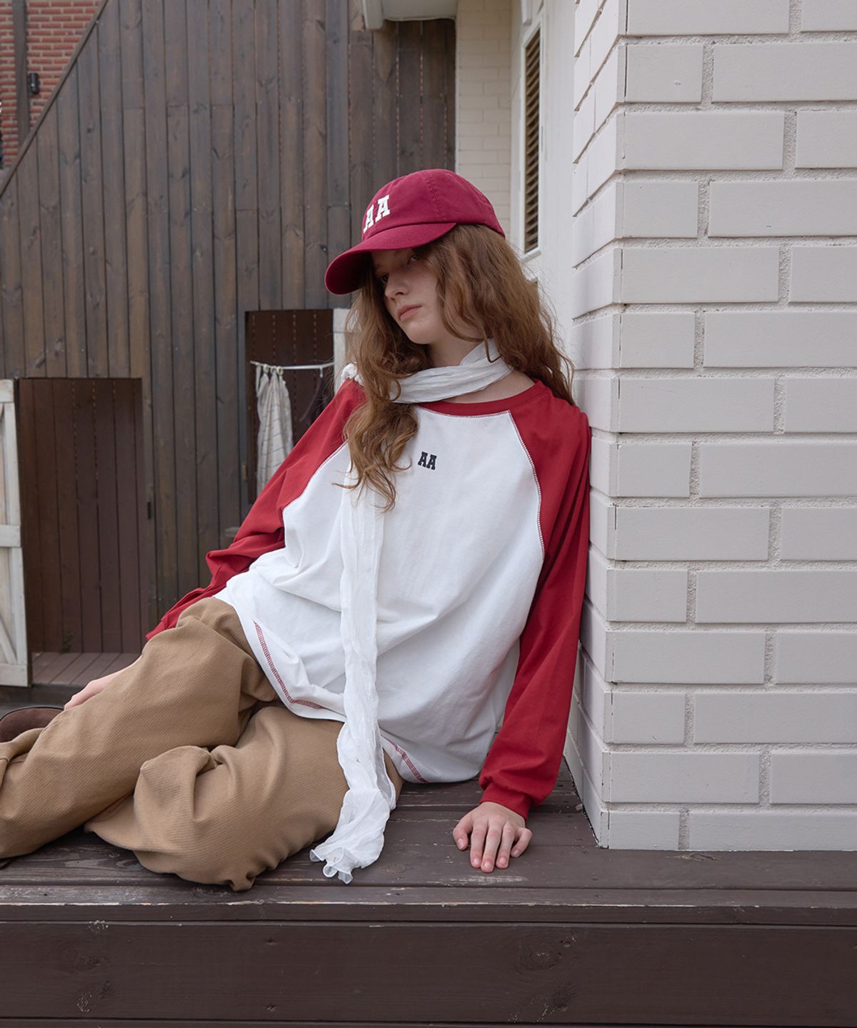 어패럴아카이브(APPAREL ARCHIVE) Deb dot emboss scarf - Ivory
