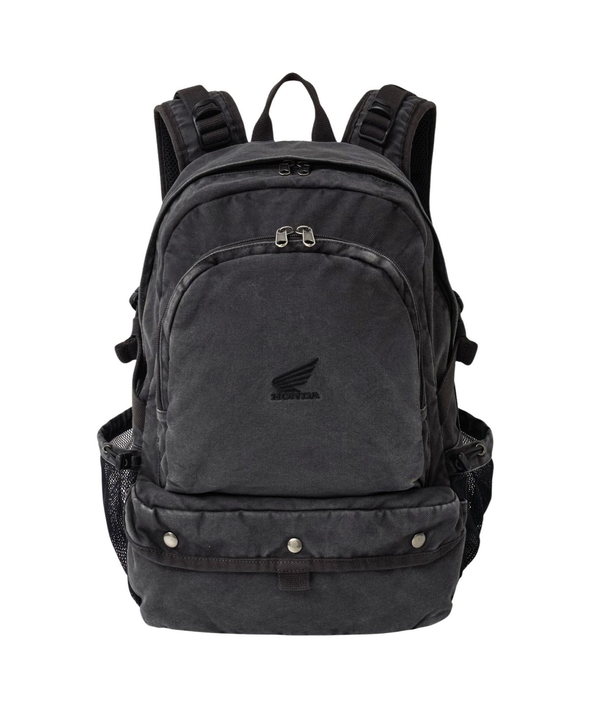 핍스 모터사이클(PHYPS MOTORCYCLE) Washed Field Backpack Charcoal