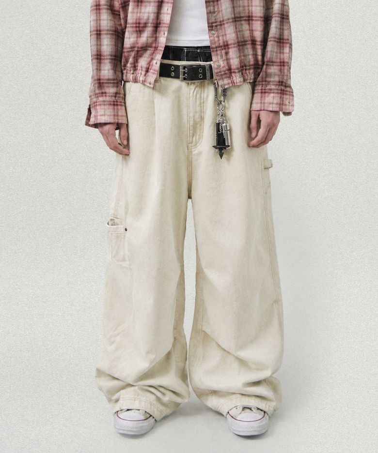 Parachute Washed Twill Pants - Beige