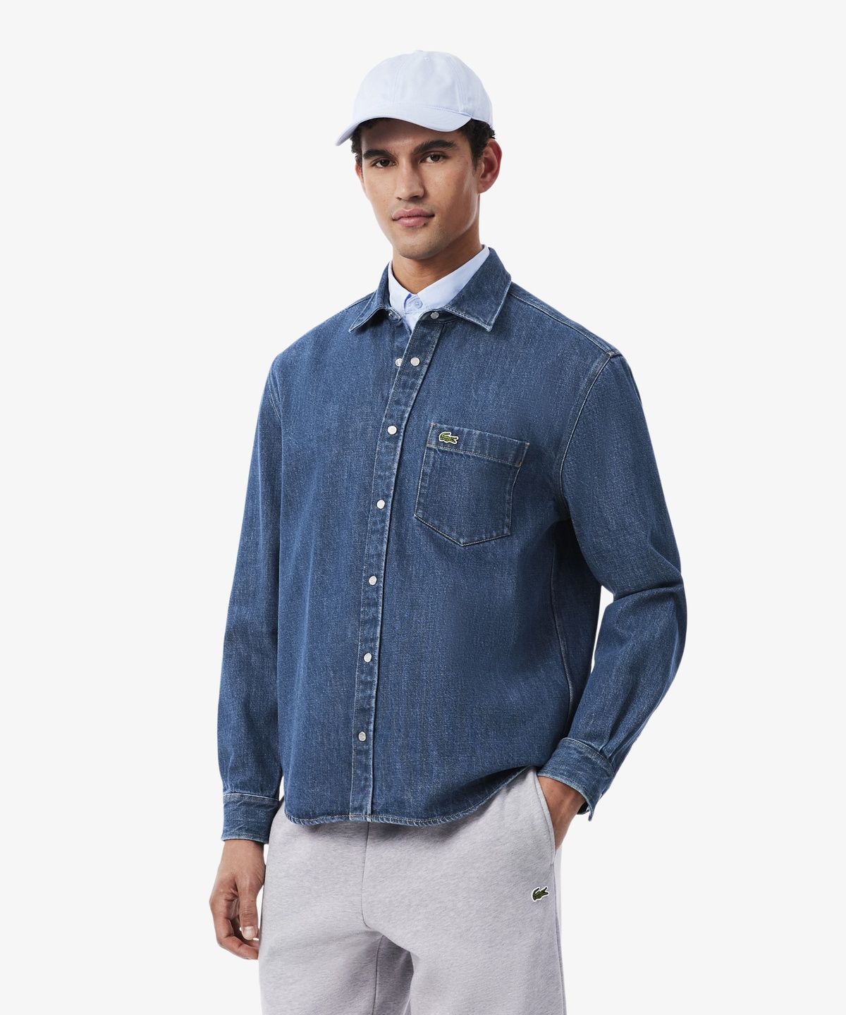 라코스테(LACOSTE) 남성 데님 셔츠 CH3581-56N MK9