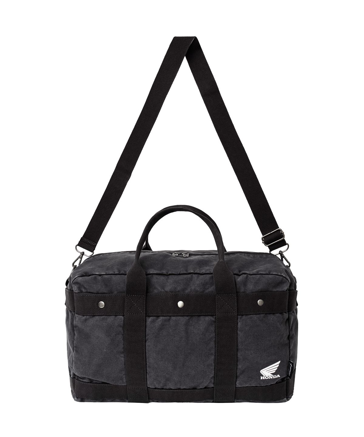 핍스 모터사이클(PHYPS MOTORCYCLE) Washed Field Duffle Bag Charcoal