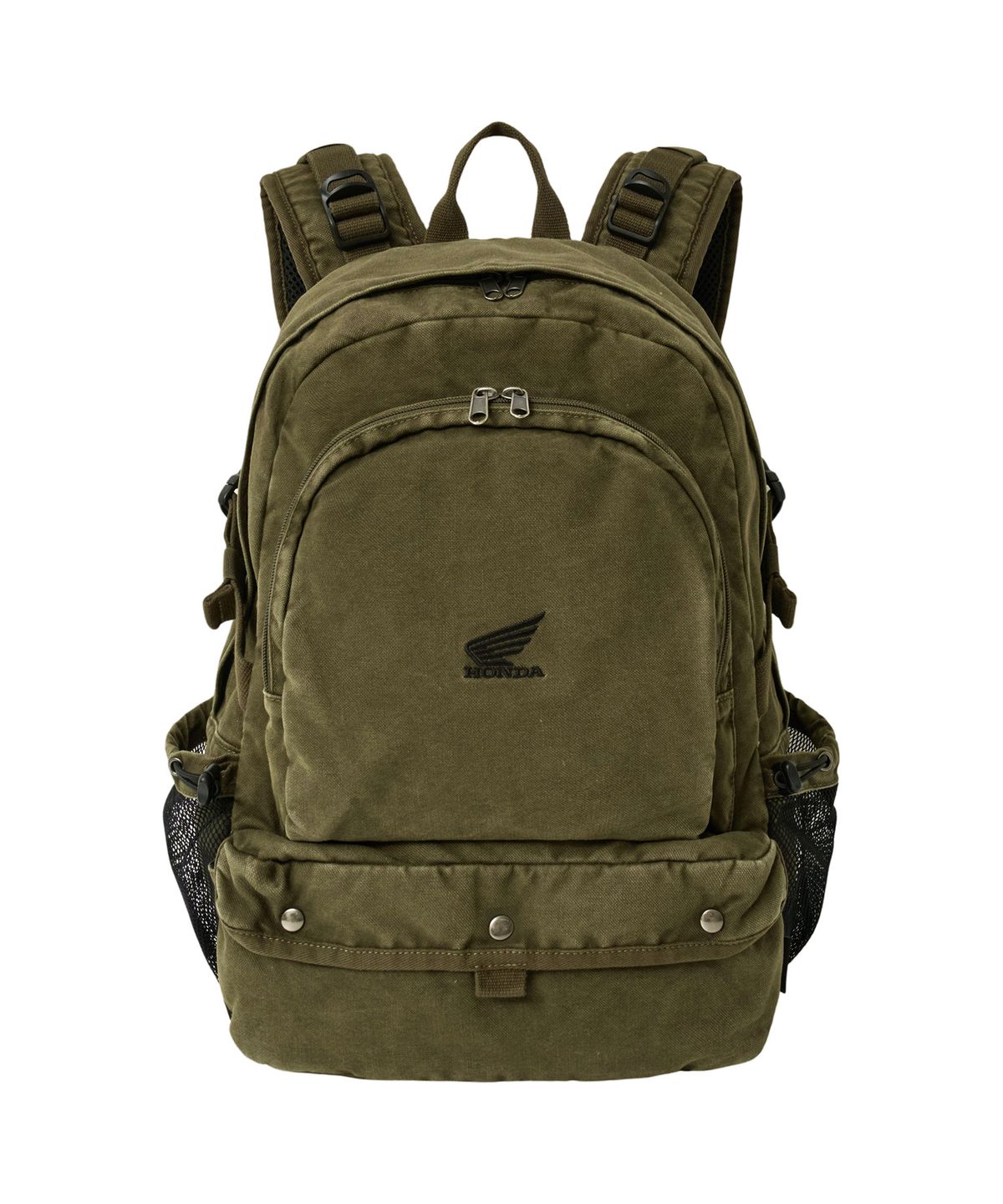 핍스 모터사이클(PHYPS MOTORCYCLE) Washed Field Backpack Khaki