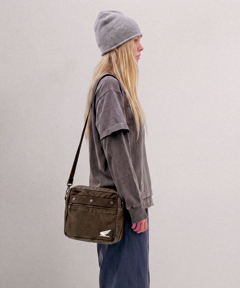 Washed Field Mini Cross Bag Brown