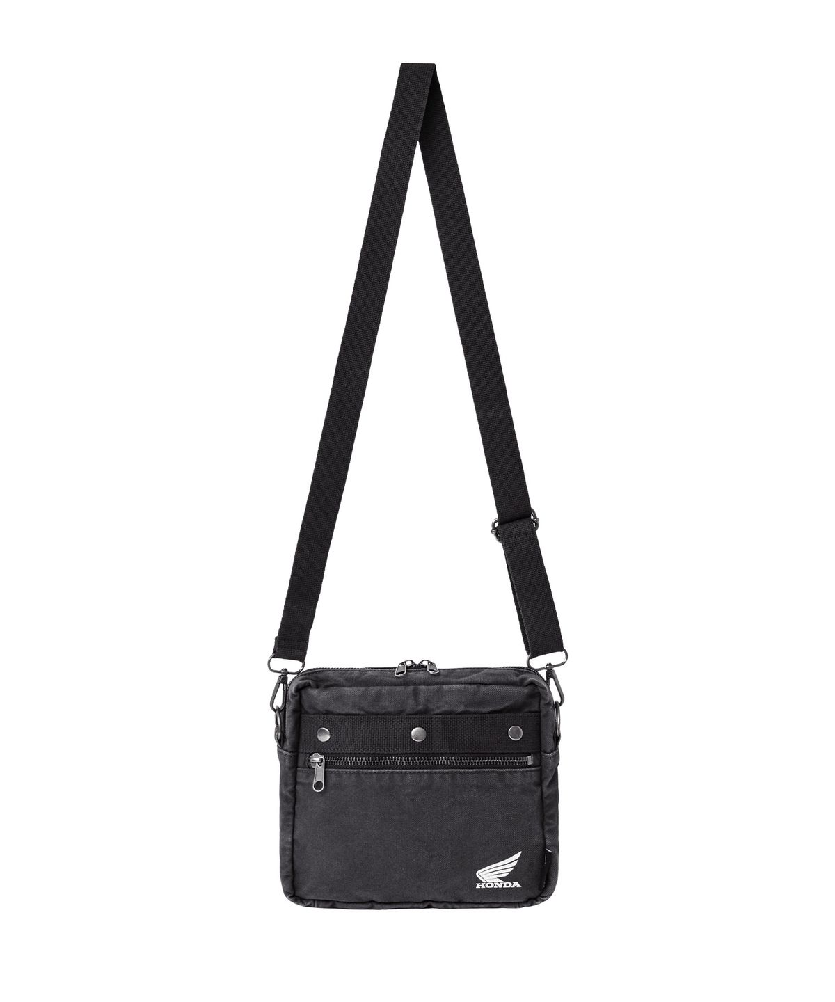 핍스 모터사이클(PHYPS MOTORCYCLE) Washed Field Mini Cross Bag Charcoal