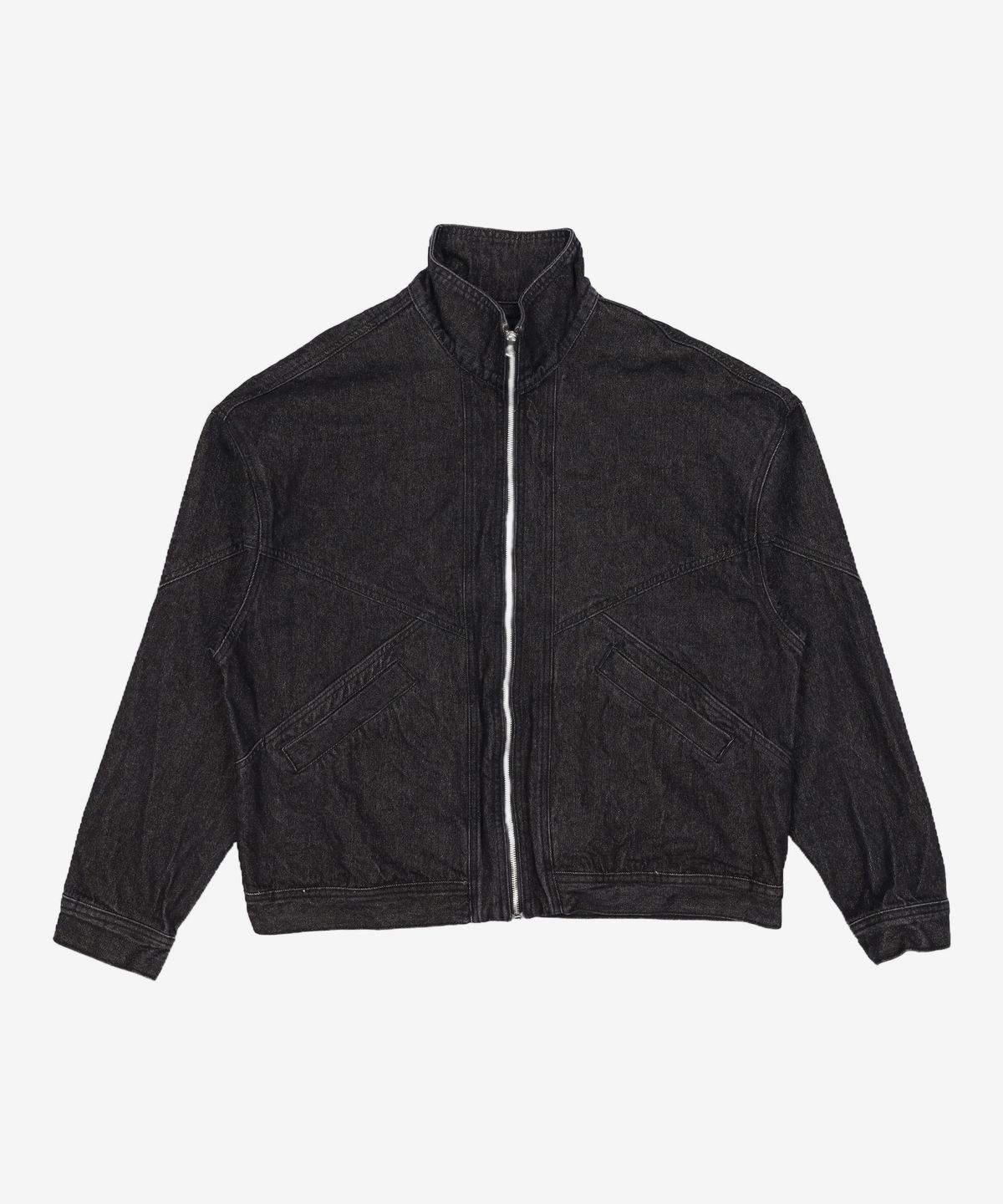 필드워커(FIELDWORKER) HIGH-NECK DENIM JACKET [BLACK] L