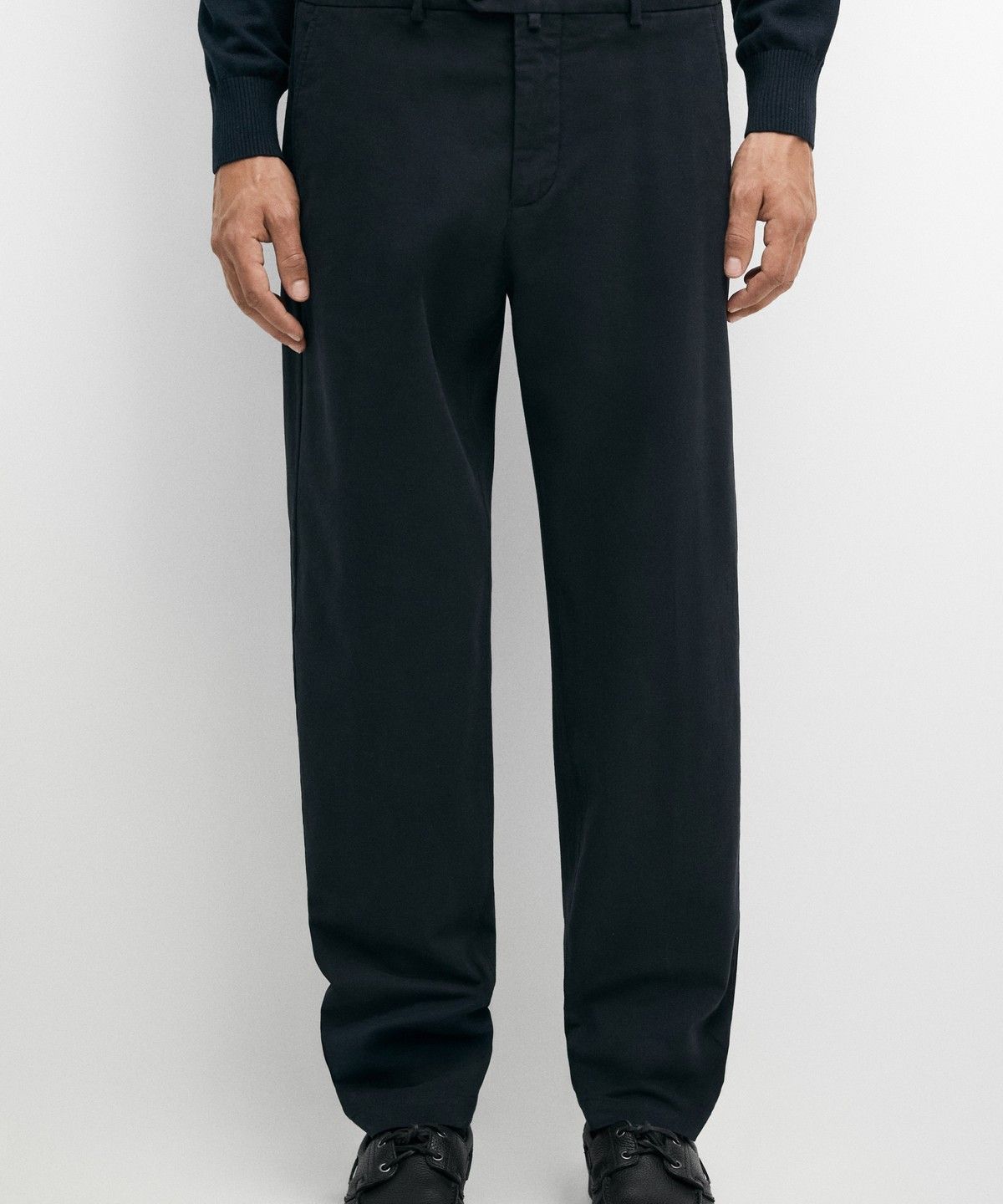 마시모두띠(MASSIMO DUTTI) 100% 코튼 슬림핏 팬츠