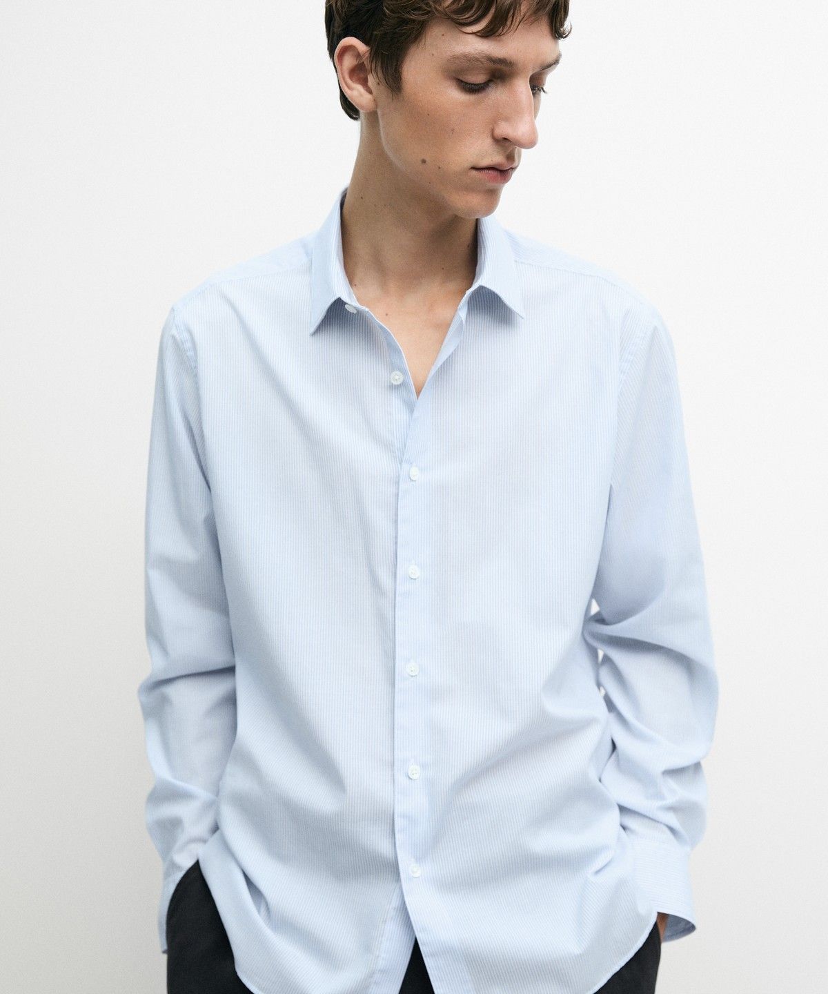 마시모두띠(MASSIMO DUTTI) 레귤러 핏 체크 셔츠
