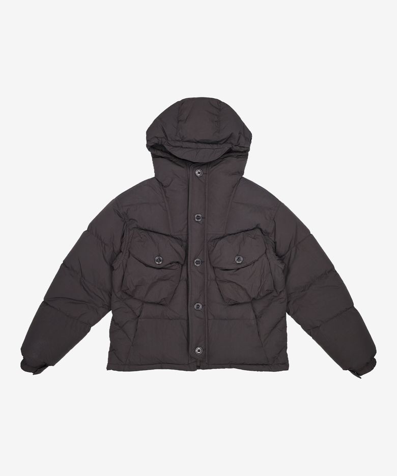 SMOCK PUFFER DOWN PARKA _ BLACK M