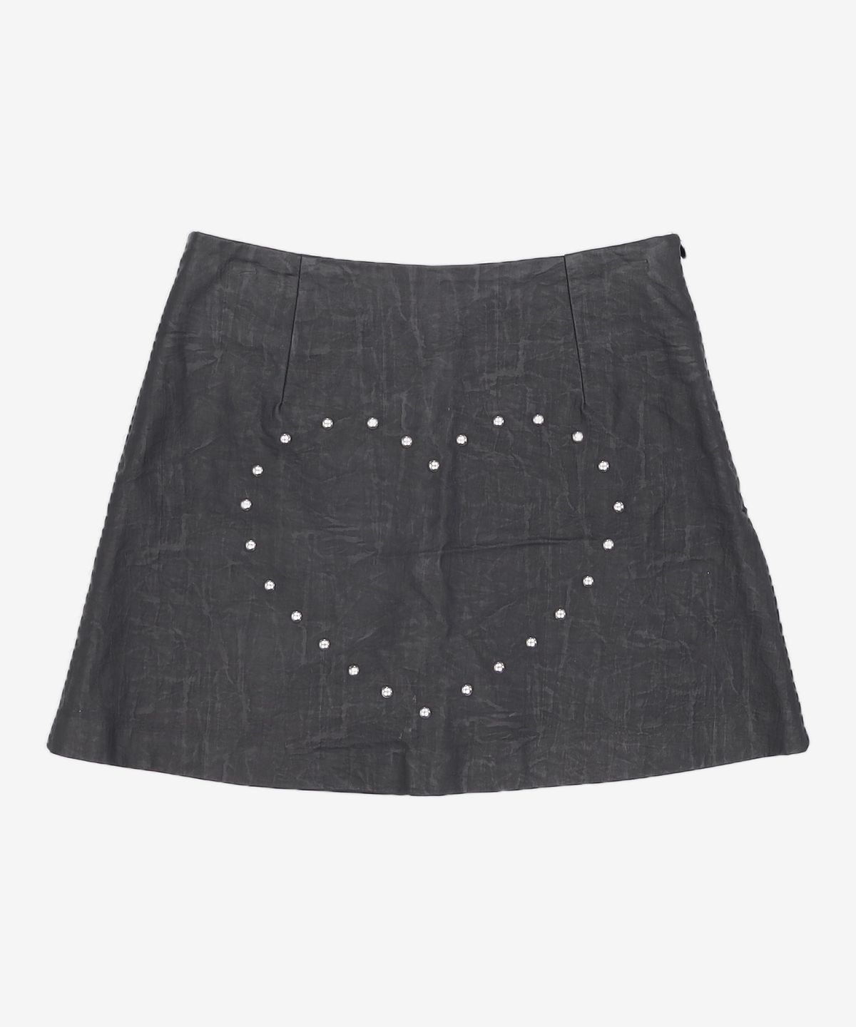 일리오(ILLIO) BLACK HEART STUD COATING SKIRTS 1