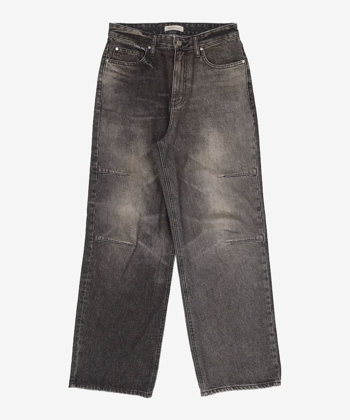 마틴플랜(MARTIN PLAN) Contrast Laser Jeans - BLACK M