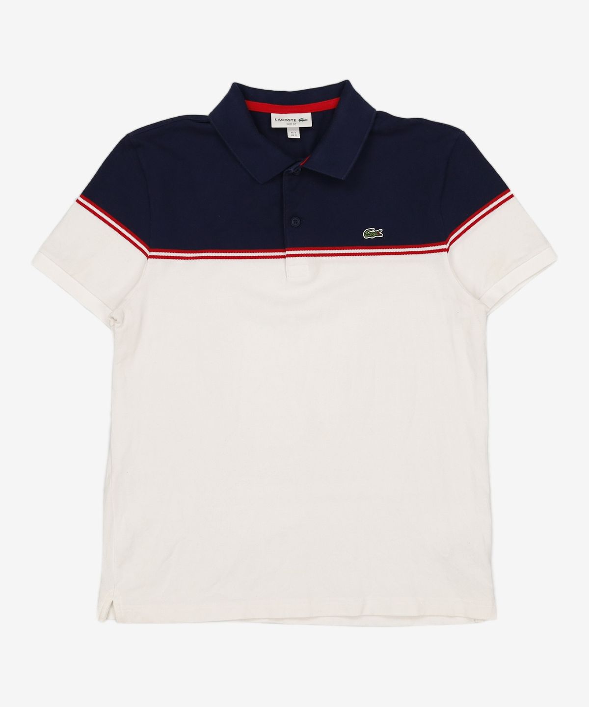 라코스테(LACOSTE) 남성 컬러블럭 반팔 폴로 셔츠 LCST PH7063-19BLAW 100
