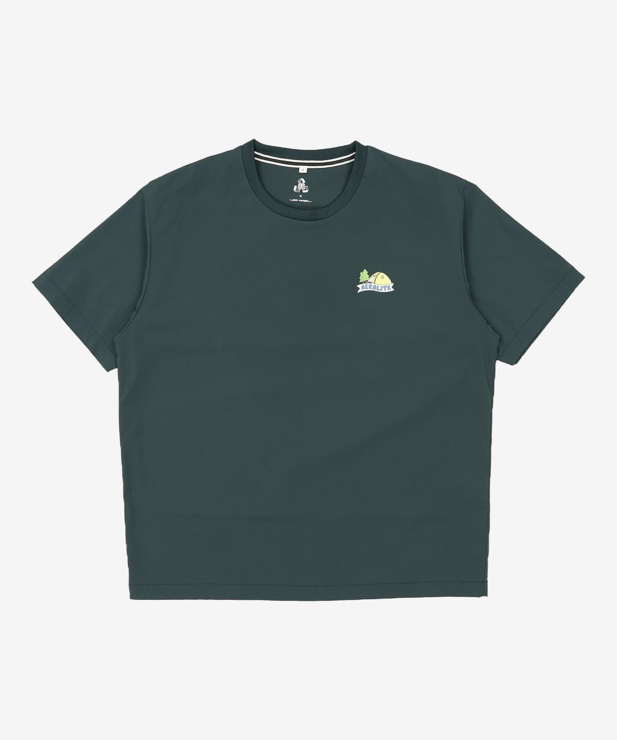 코오롱스포츠(KOLON SPORT) 남녀공용 캠핑 우븐 그래픽 티셔츠_TLTCM23841DGR XL