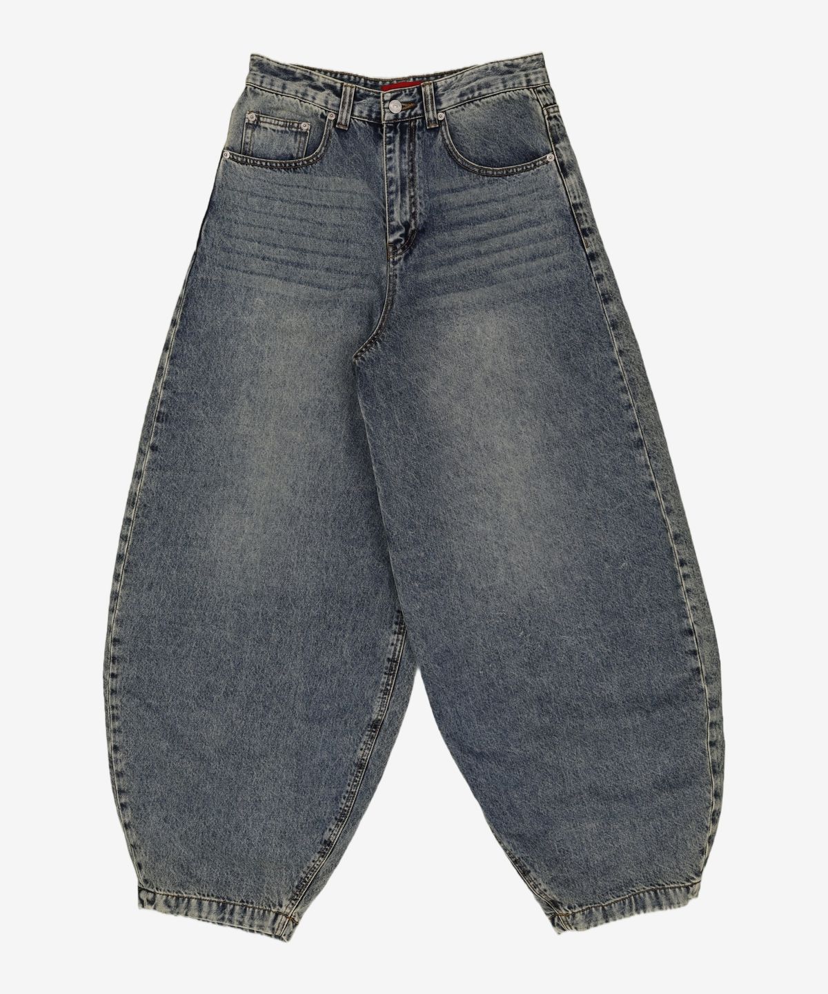 기철(KICHUL) BALLOON FIT DENIM PANTS (BROWN TIN WASHED) S