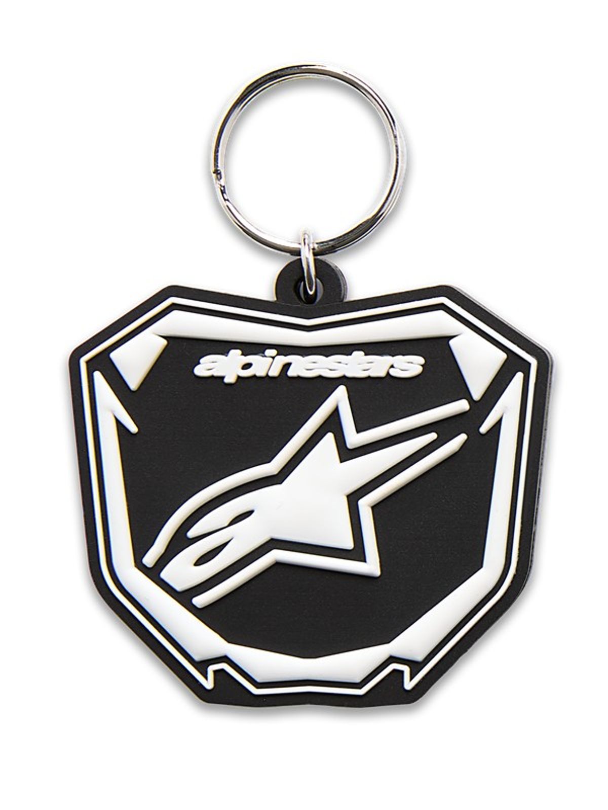 알파인스타즈(ALPINESTARS) PLATE KEYFOB - BLACK/WHITE OS