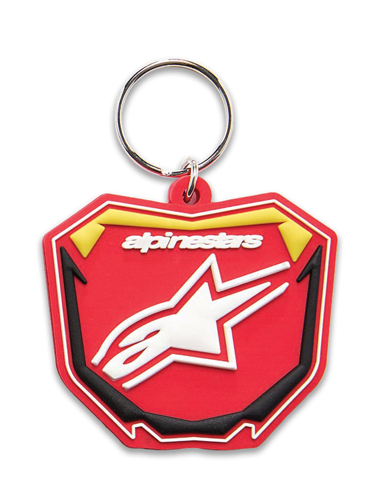 알파인스타즈(ALPINESTARS) PLATE KEYFOB - RED/YELLOW/BLACK OS