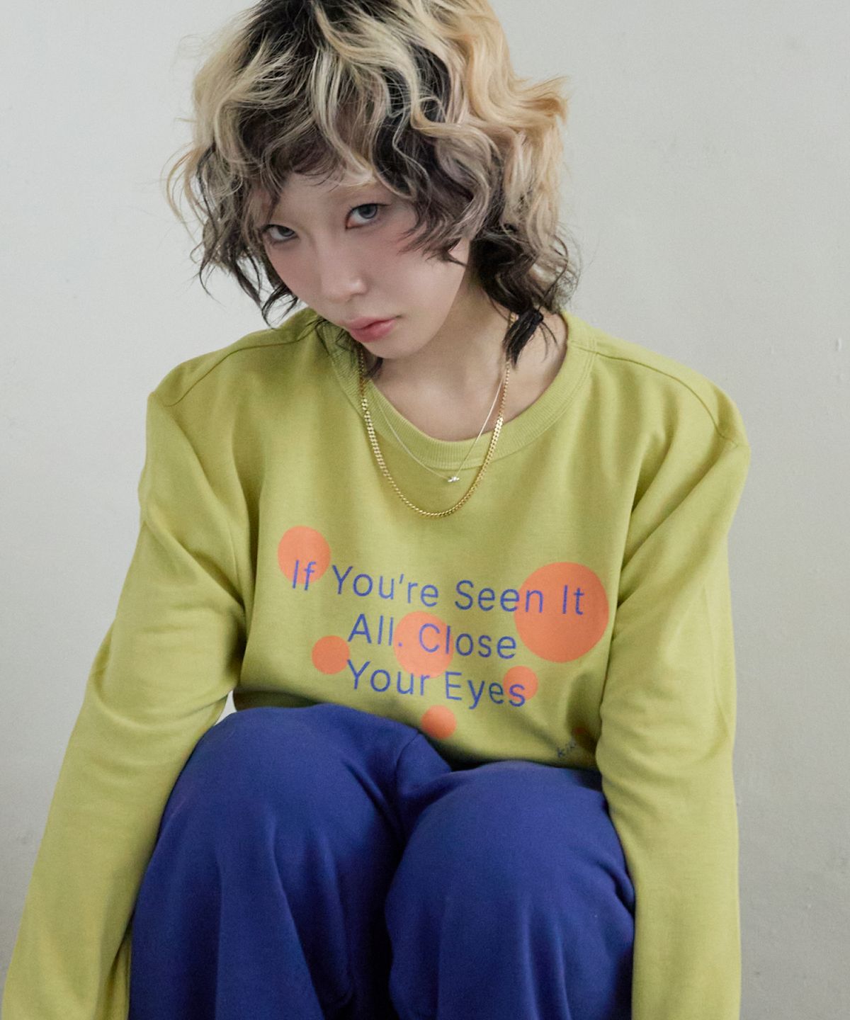 키코지(KIKOZY) Bubble Dot Long Sleeve_Lime