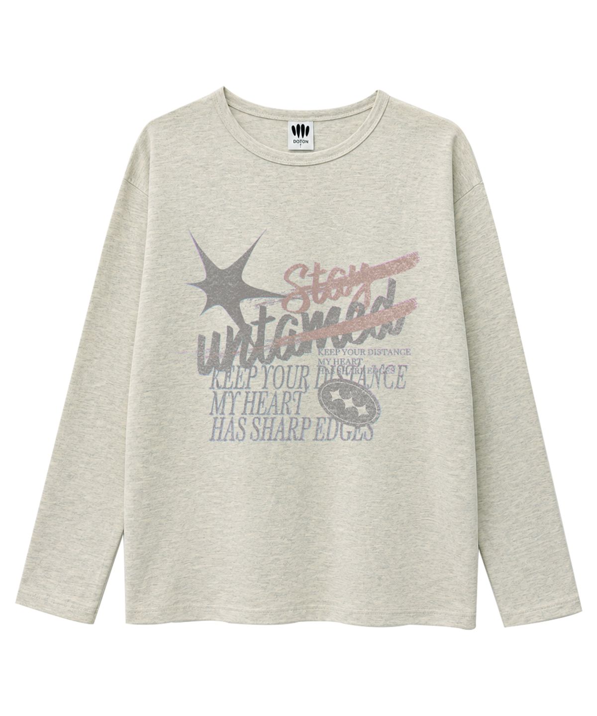 도톤(DOTON) STAY UNTAMED LONG SLEEVE (Oatmeal)