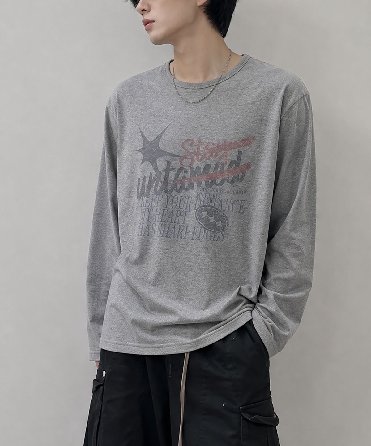 도톤(DOTON) STAY UNTAMED LONG SLEEVE (Grey)