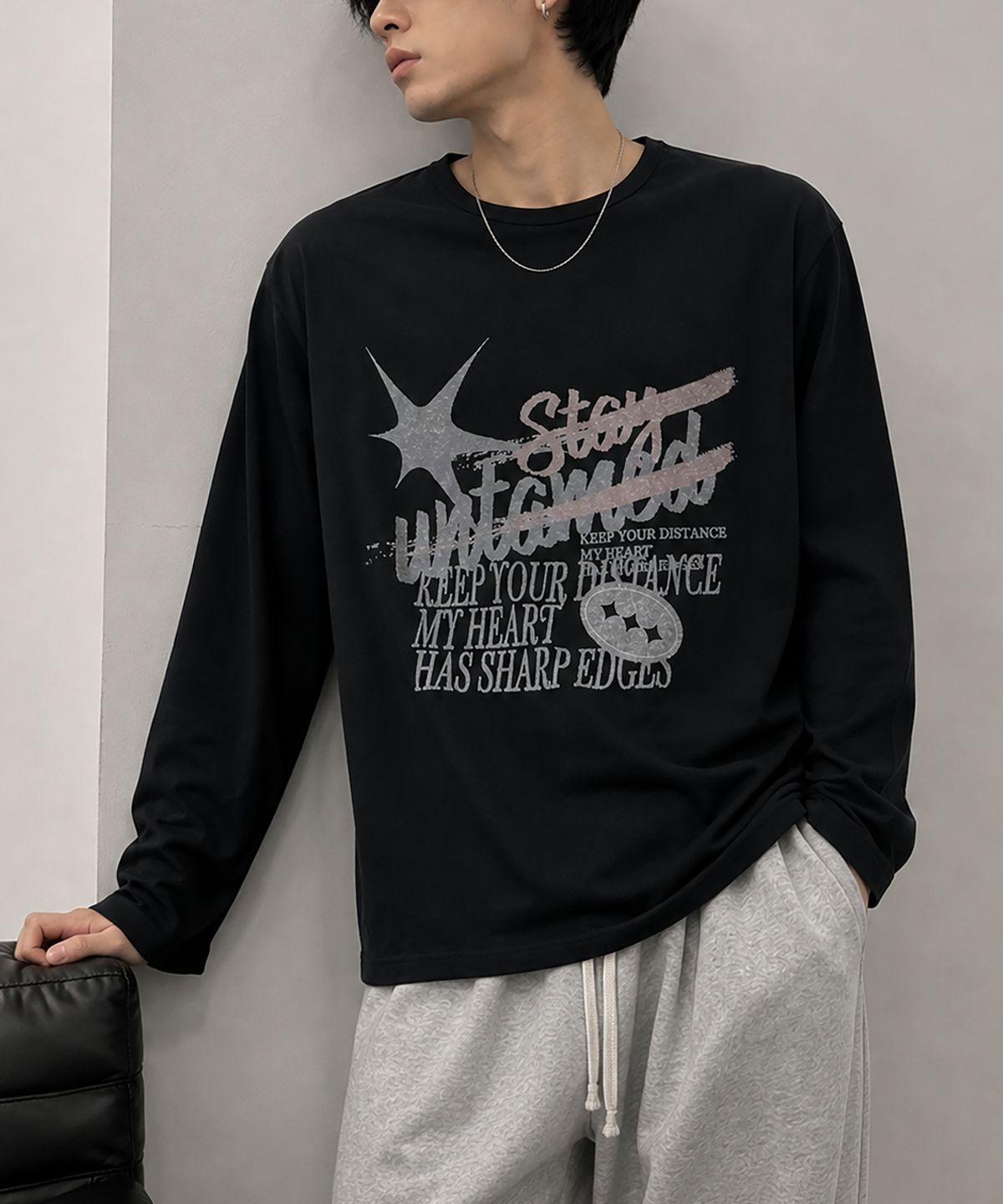 도톤(DOTON) STAY UNTAMED LONG SLEEVE (Black)