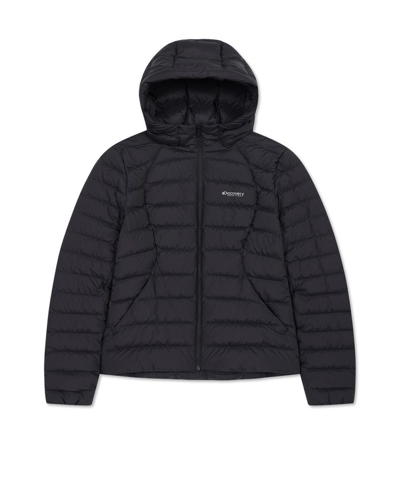 여성 애슬레져 슬림 다운 경량패딩 (BLACK)