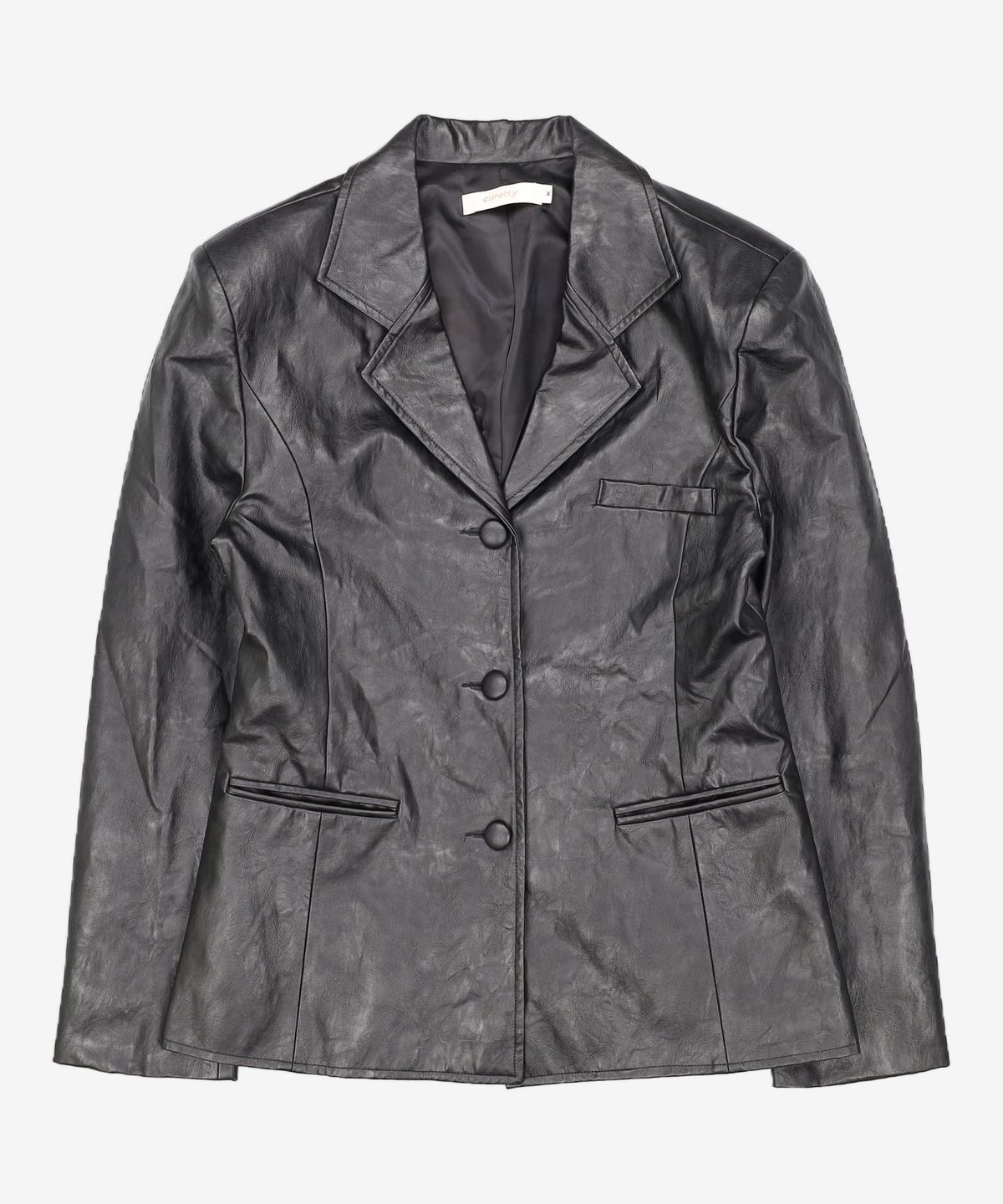 큐리티(CURETTY) C LEATHER PRINCESS LINE JACKET_BLACK M