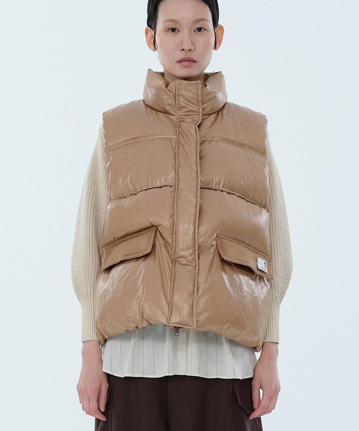 래코드(RECODE) Recycled Down Puffer Vest RQVAS26599BEX